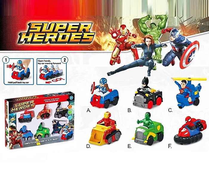 Набір машинок "Супергерої" B2 оптом