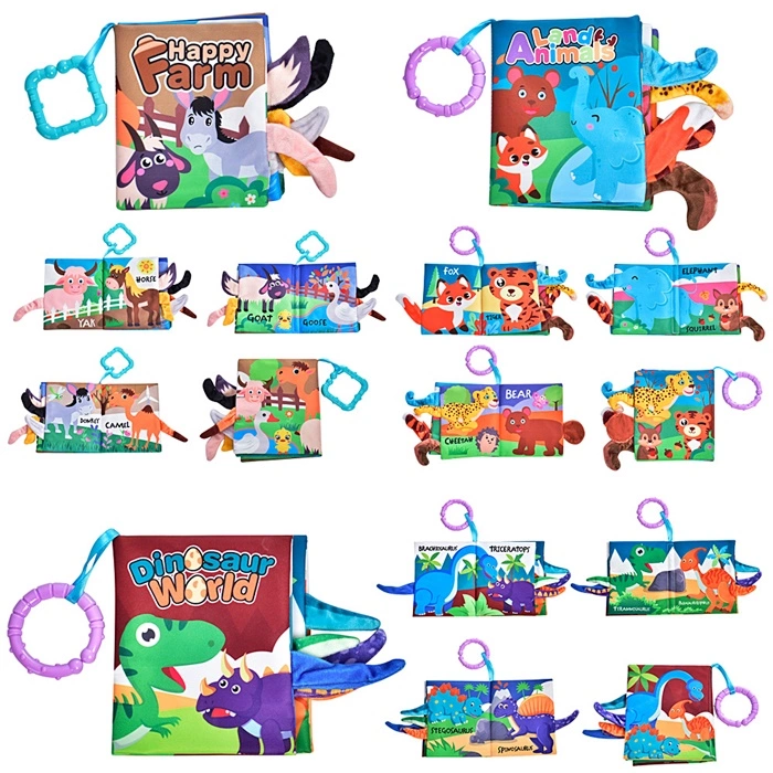 Розвиваюча Книжка-шуршалка 66529A-2-3-4 оптом