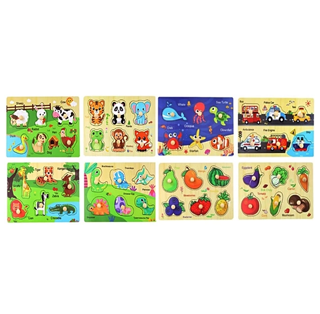 Дерев'яна іграшка Рамка-вкладиш C9419 оптом