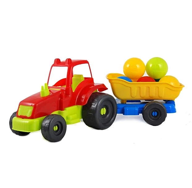 Трактор з причепом шарики "М" "ЯУ" 07-711-4 оптом