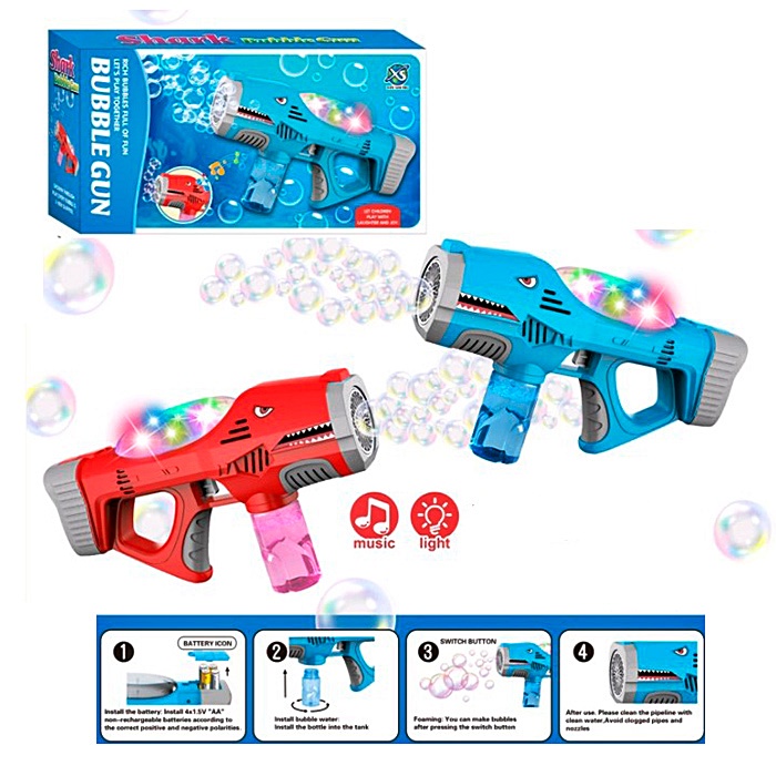 Мильні бульбашки пістолет "Акула" XS300 оптом