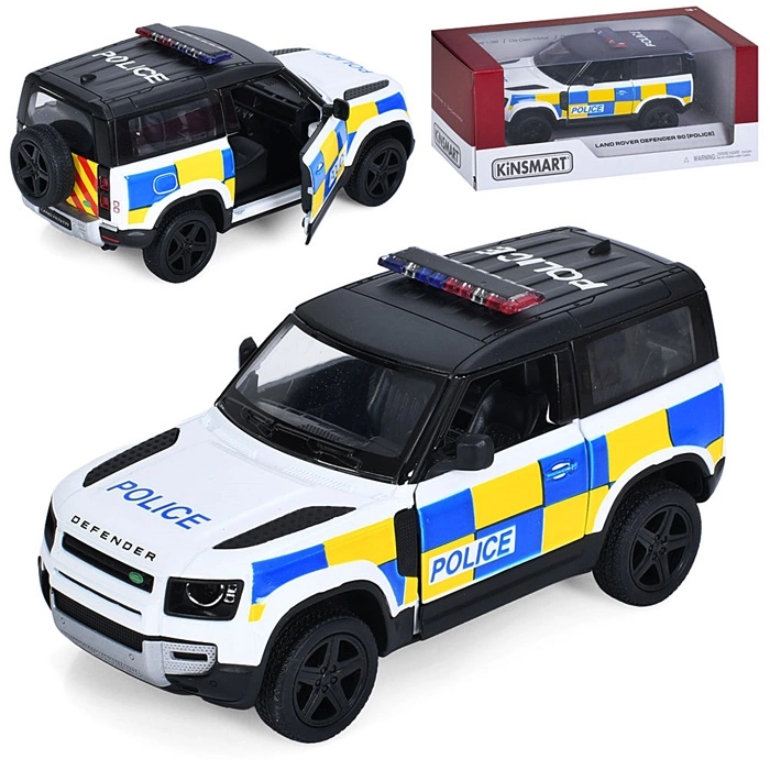 Машина метал. Land Rover Defender Police KT5428WP оптом
